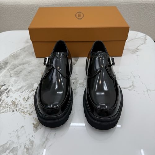 Tods Formal Leather Shoes With Brand Logo And Anti-Slip Sole