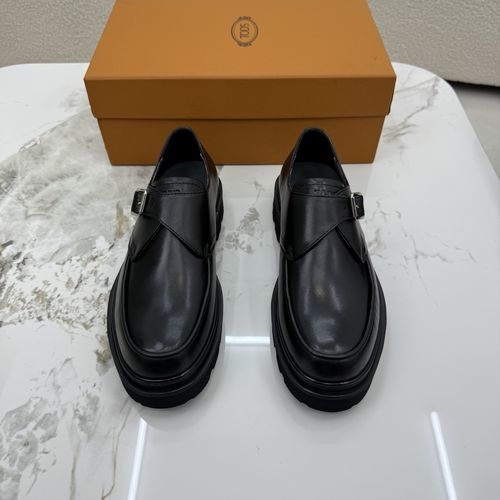 Tods Formal Leather Shoes With Brand Logo And Anti-Slip Sole
