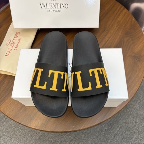 Valentino Original Material Slippers Fine Workmanship Comfortable