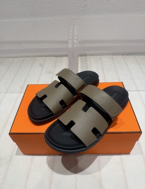Hermes New Colors Suede Leather Slippers