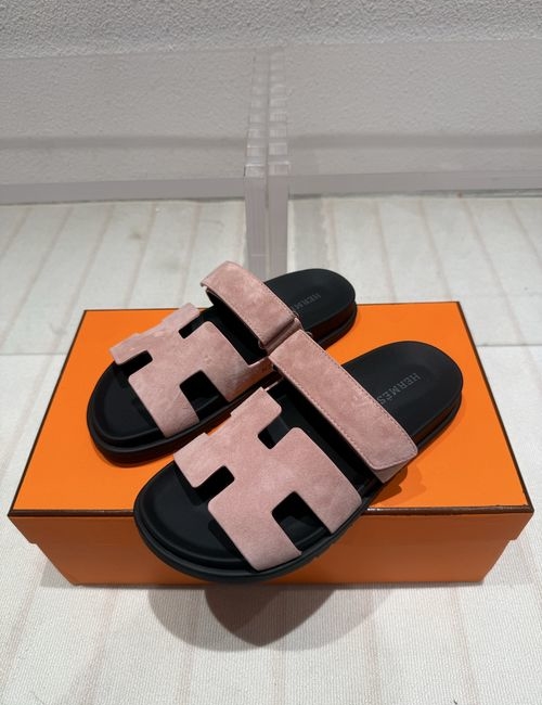 Hermes New Colors Suede Leather Slippers