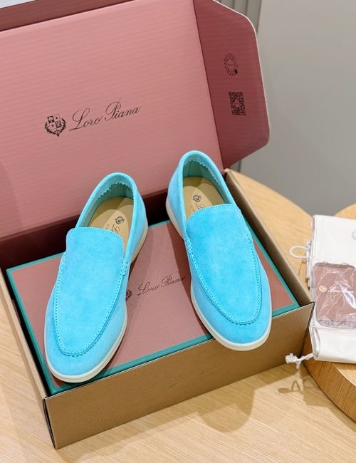 Loro Piana LP Handmade Suede Shoes Calfskin Lining