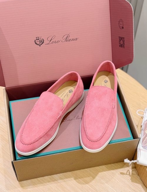 Loro Piana LP Handmade Suede Shoes Calfskin Lining