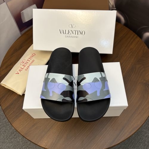 Valentino Original Material Slippers Fine Workmanship Comfortable