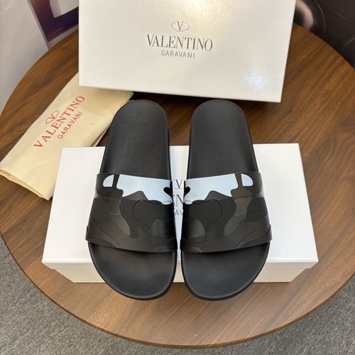 Valentino Original Material Slippers Fine Workmanship Comfortable
