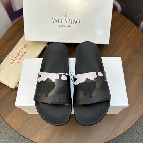 Valentino Original Material Slippers Fine Workmanship Comfortable