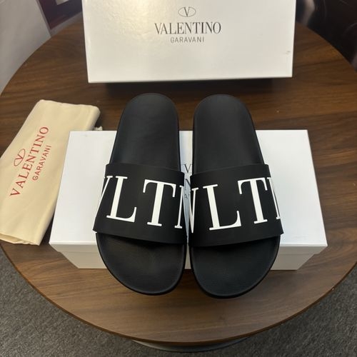 Valentino Original Material Slippers Fine Workmanship Comfortable
