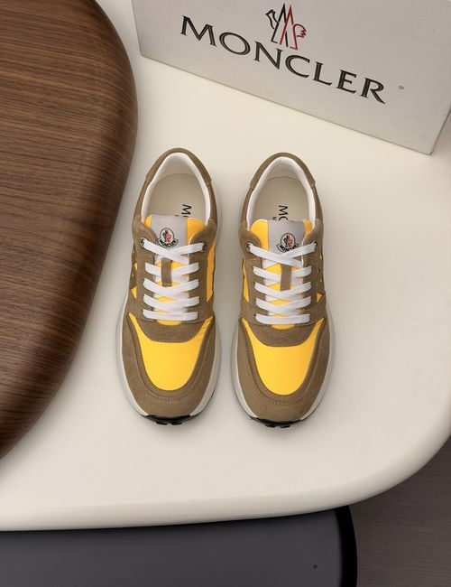 Moncler Matte Leather With Mesh Shoes