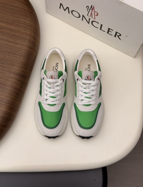 Moncler Matte Leather With Mesh Shoes