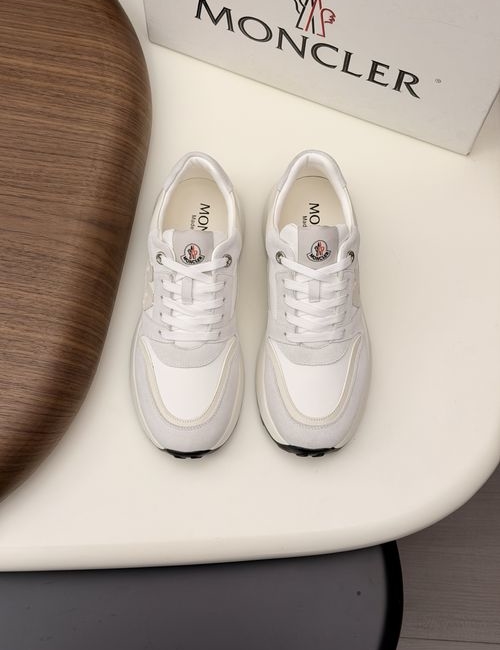 Moncler Matte Leather With Mesh Shoes
