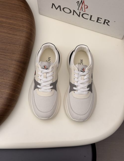 Moncler Matte Leather With Mesh Shoes