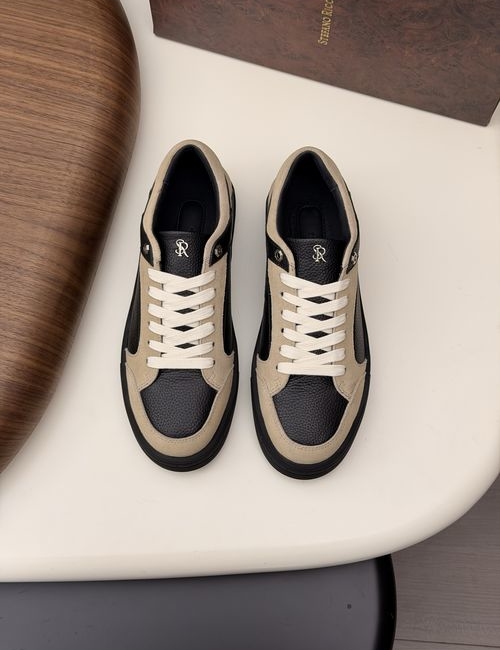 Stefano Ricci Calfskin Sneakers Soft Original Design Sole