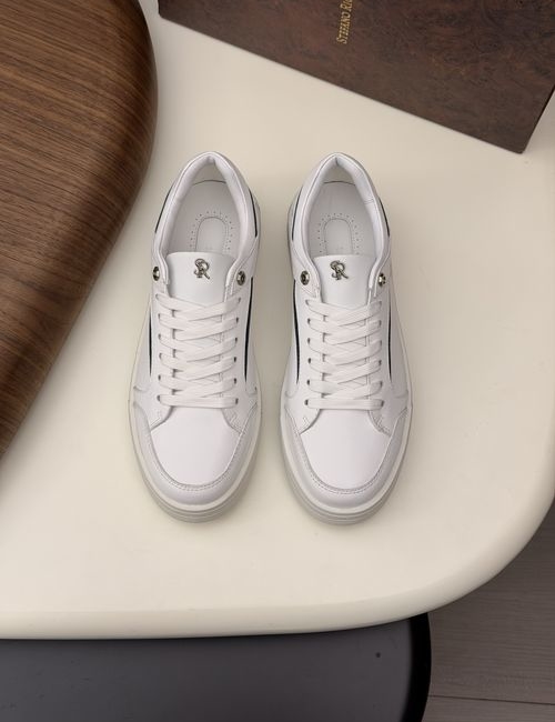 Stefano Ricci Calfskin Sneakers Soft Original Design Sole