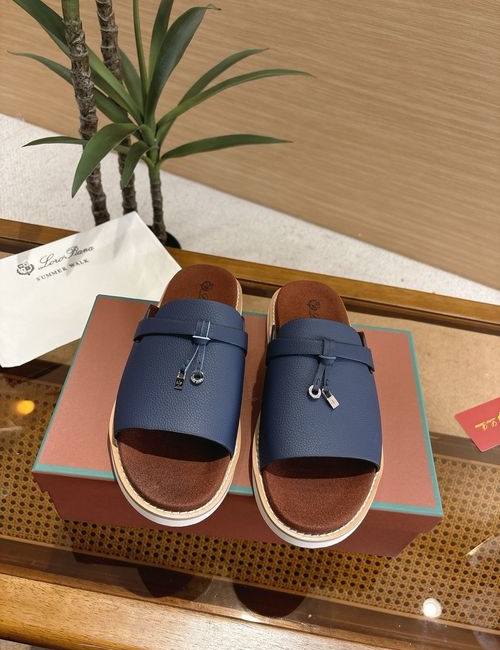 Loro Piana LP Summer Walk Crisscross Mules Leather Shoes