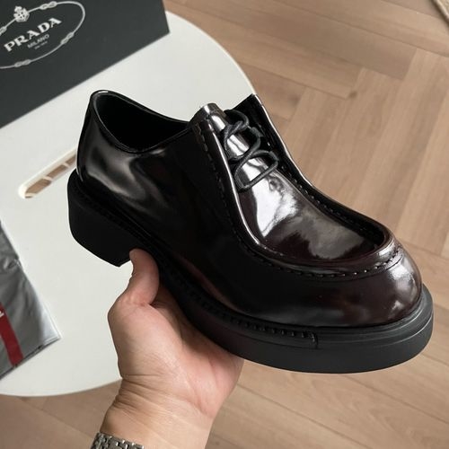 Prada Diapason Hand-Stitched Lace-Up Shoes