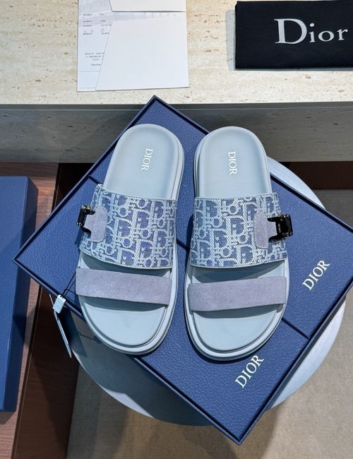Christian Dior CD Aqua Sandals CD Diamond Pattern Upper