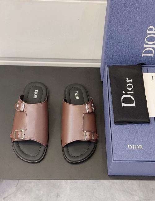 Christian Dior CD Aqua Sandals With Oblique Print Buckle
