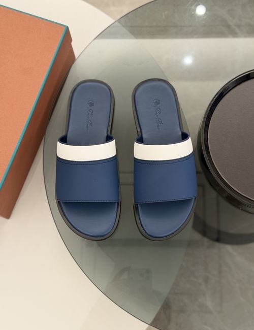 Loro Piana LP Premium Leather Slippers With Original Sole