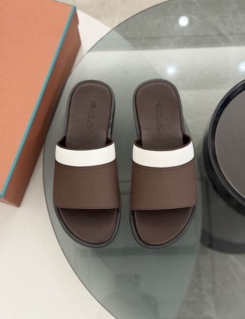 Loro Piana LP Premium Leather Slippers With Original Sole