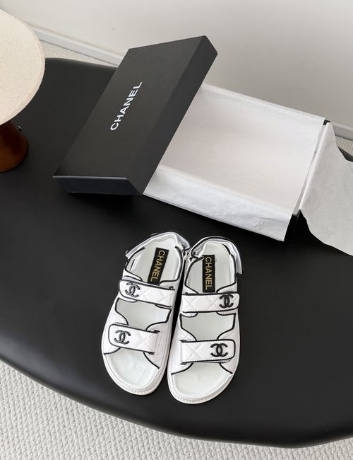 Chanel Hook And Loop Sandals
