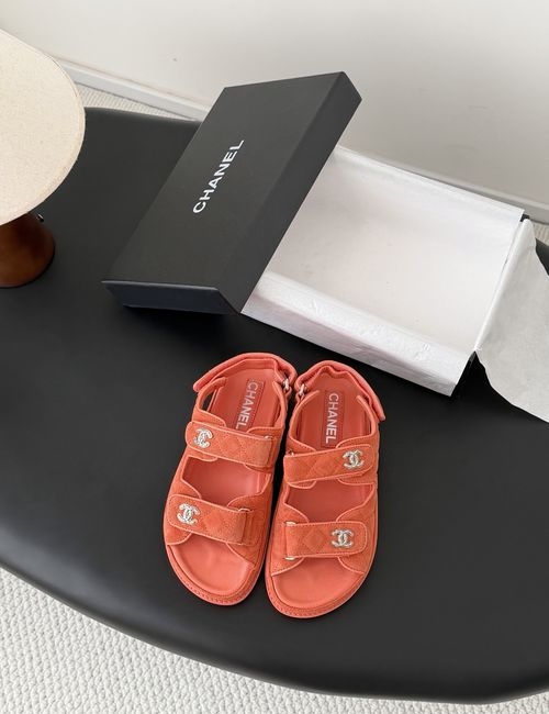 Chanel Hook And Loop Sandals