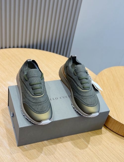 Brunello Cucinelli BC Knit Sneakers With PU Sole