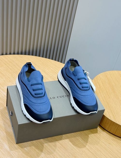 Brunello Cucinelli BC Knit Sneakers With PU Sole