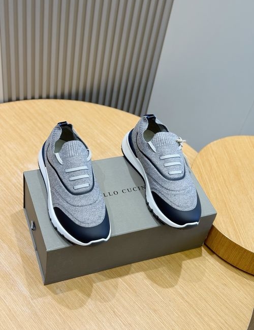 Brunello Cucinelli BC Knit Sneakers With PU Sole