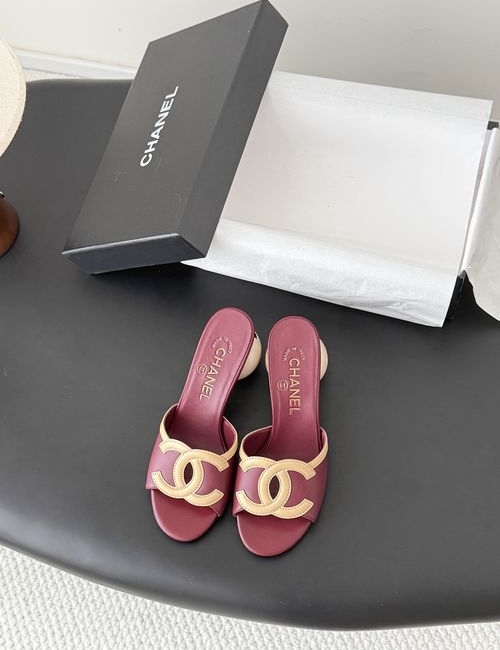 Chanel Double C Sandals, Leather Upper, Sheepskin Lining, Genuine Leather Sole