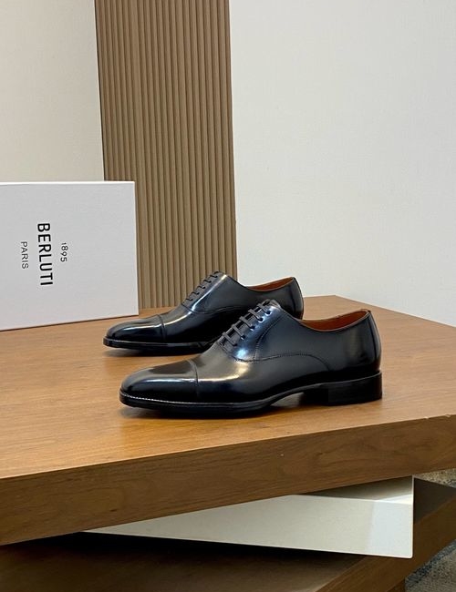 Berluti Leather Dress Shoes With Genuine Sole