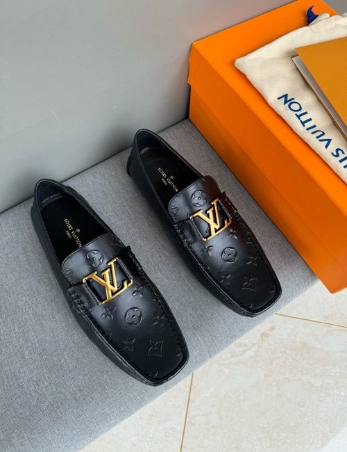 Louis Vuitton LV Hand-Stitched Slip-On Loafers
