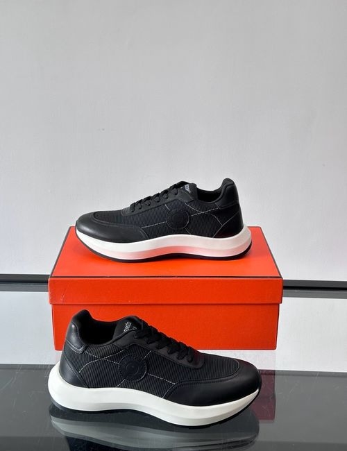 Hermes Birkin Sneakers With Suede And Mesh Upper