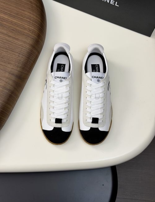 Chanel Genuine Leather Casual Comfort Sneakers