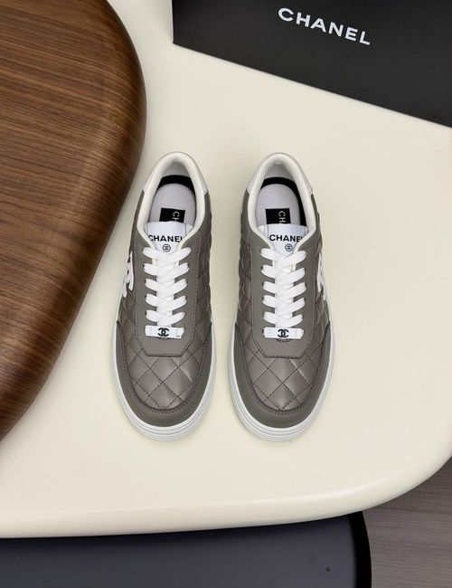 Chanel Genuine Leather Casual Comfort Sneakers