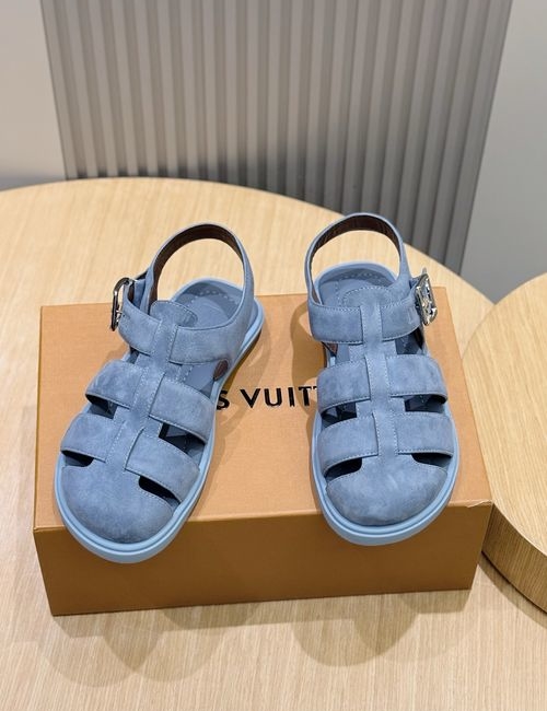 Louis Vuitton LV Leather Sandals, Soft Upper, Lightweight Outsole