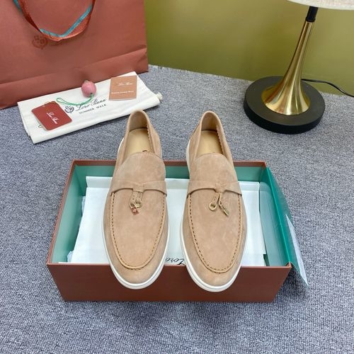 Loro Piana LP Suede Mules With Non-slip Rubber Sole