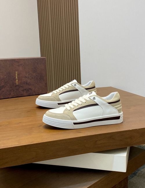 Stefano Ricci Patchwork Sneakers With Metal Logo