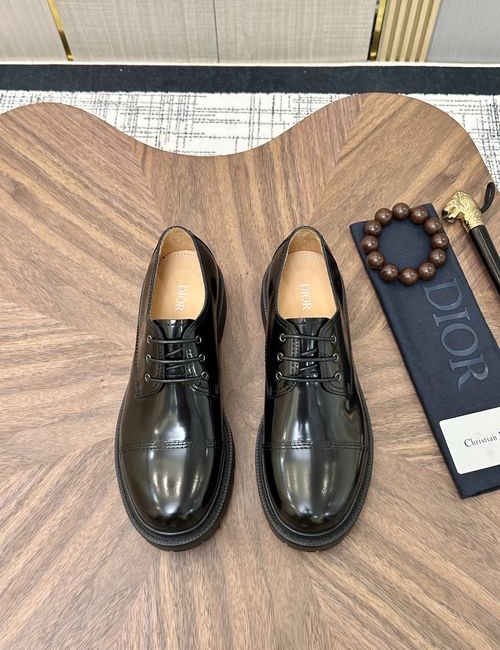 Christian Dior CD Glossy Leather Business Dress Shoes