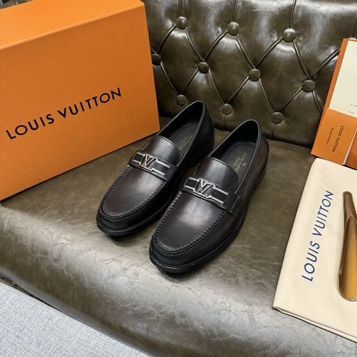 Louis Vuitton LV Black Calfskin With Webbing Shoes