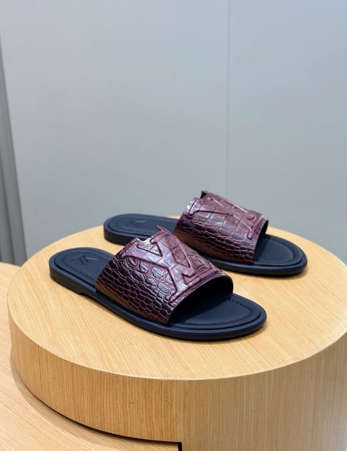 Louis Vuitton LV Waterfront Monogram Canvas Waterproof Slides