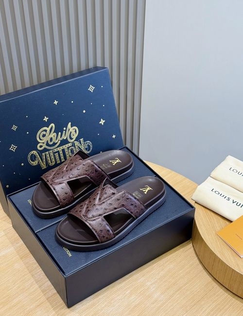 Louis Vuitton LV Oasis Suede Leather Slides