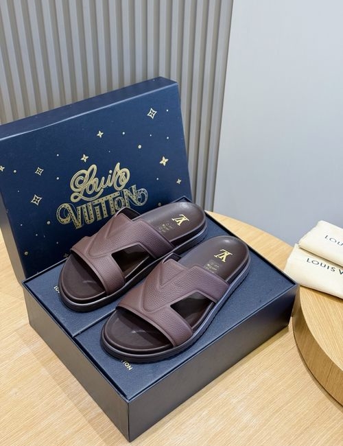 Louis Vuitton LV Oasis Suede Leather Slides