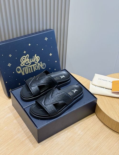 Louis Vuitton LV Oasis Suede Leather Slides