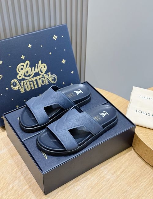 Louis Vuitton LV Oasis Suede Leather Slides
