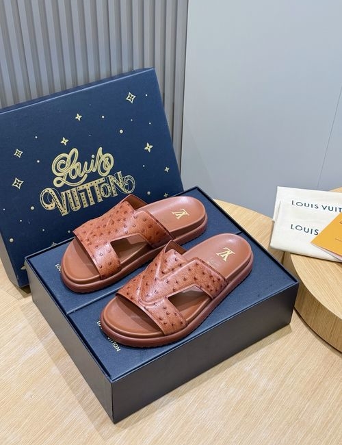 Louis Vuitton LV Oasis Suede Leather Slides