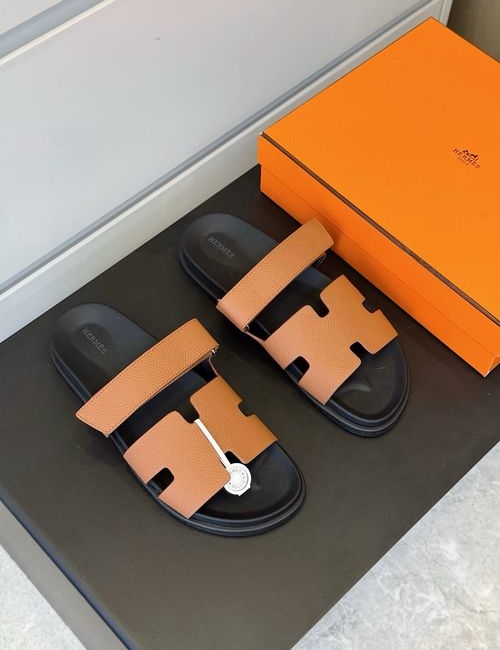 Hermes Chypre Cowhide Adjustable Sandals