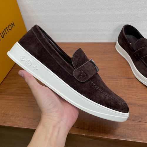 Louis Vuitton LV Resort Loafers With Suede Leather Upper