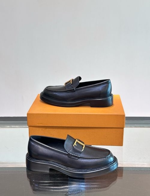 Tods Formal Leather Shoes With Classic Logo