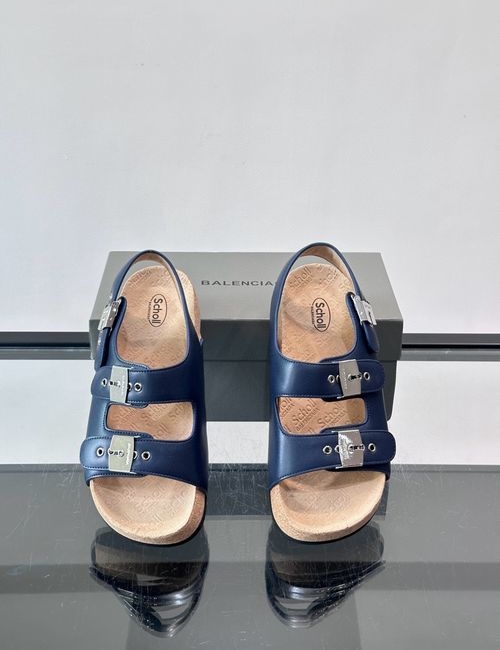Balenciaga Double Strap Buckle Casual Sandals