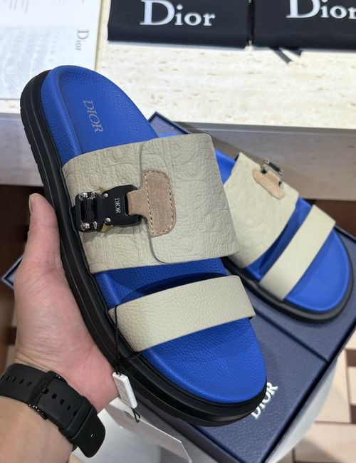 Christian Dior CD Aqua Sandals CD Diamond Pattern Upper